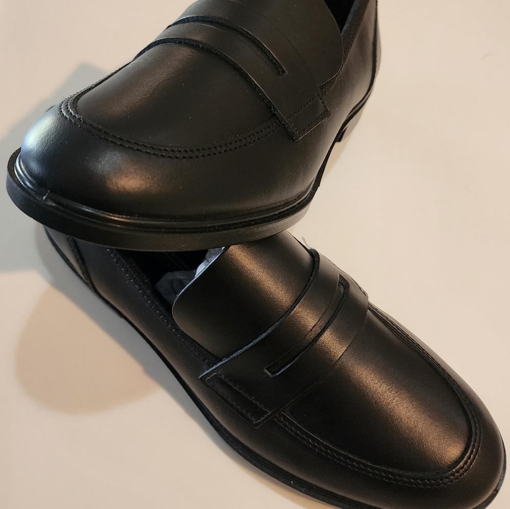 ECCO Dress Classic Black Leather Moccasins EU Size 37 / US Size 6 - 6.5